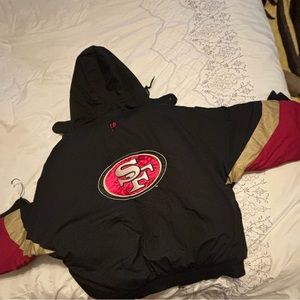 SF 49ers Reversible Winter Coat, men’s XL